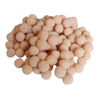 Pompom 1 cm, 9 g - svetlo hnedá