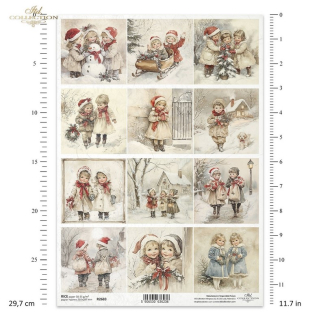 Ryžový papier R2683 - Zimna, detské motívy