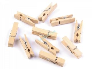 Štipce drevené 0,7x 3,5 cm - 50 ks