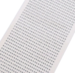 Nalepovacie kamienky strieborné, 3 mm, 1404 ks