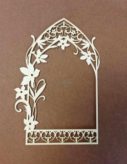 Lepenkový výrez chipboards, svadba ornament