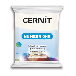 Polymérová hmota Cernit Number One 56g, krycia biela