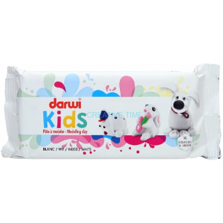 Modelovacia hmota samotvrdnúca DARWI KIDS, biela, 1000 g