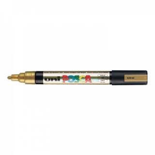 Uni Posca fixka PC-5M, 2,5mm, zlatá