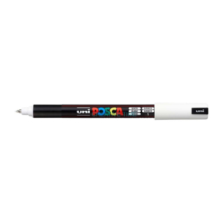 Uni Posca fixka PC-1MR, 0,7mm, biela