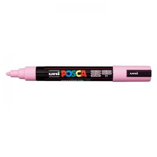 Uni Posca fixka PC-5M, 2,5mm, svetlá ružová