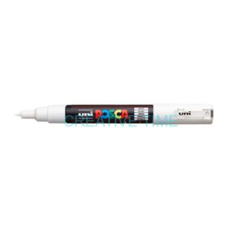 Uni Posca fixka PC-1M, 0,7mm, biela