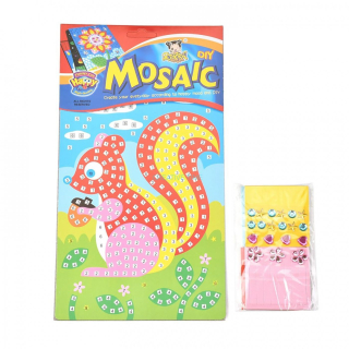 Kreatívny set PENOVÁ MOZAIKA - Veverička