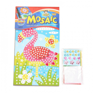Kreatívny set PENOVÁ MOZAIKA - Plameniak