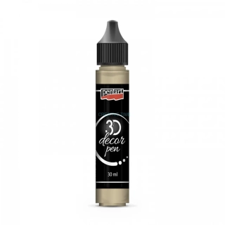 Dekoračné 3D pero, 30 ml, zlatá