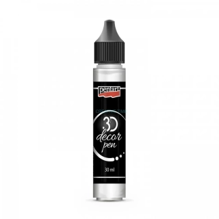Dekoračné 3D pero, 30 ml, biela