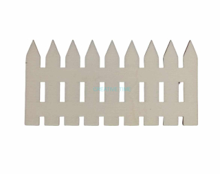 Drevený výrez plot 10x5 cm