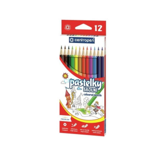 Pastelky farebné Centropen - 12 ks