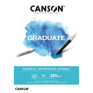 Skicár CANSON Graduate Akvarel A4 250g - 20 listov