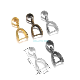 Šlupňa so závesom 6x14 mm, platina - 5 ks