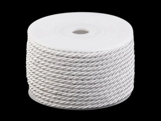 Šnúra točená ø 3 mm biela - 1 m
