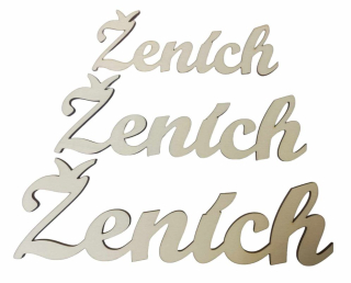 Drevený výrez "Ženích"  25 cm