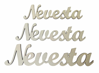 Drevený výrez "Nevesta" 25 cm