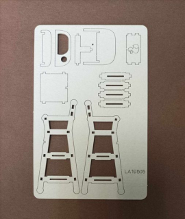 Lepenkový výrez chipboards, 3D detská stolička