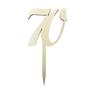 Drevený zápich číslo 70 - 17 cm