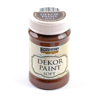 Farba Dekor paint soft hnedá 100 ml