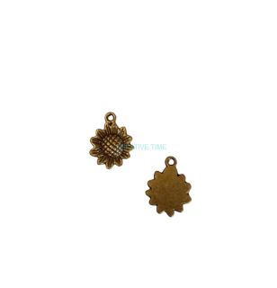 Prívesok starobronz slnečnica 1,5 x 1,2 cm