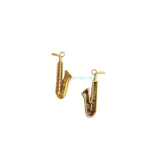 Prívesok zlato saxofón 2,6 x 1,2 cm