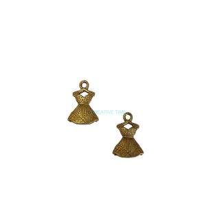 Prívesok starobronz šaty 2,1 x 1,5 cm