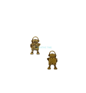 Prívesok starobronz robot 1,6 x 0,7 cm