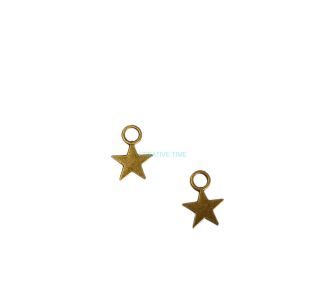 Prívesok starobronz hviezdička plná 0,8 x 1,1 cm