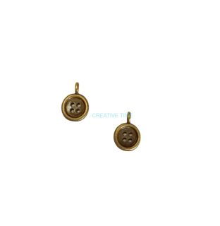 Prívesok starobronz gombík 1,7 x 0,9 cm