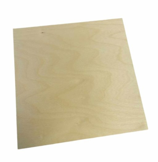 Drevená doska bez dierok 25x25x0,3 cm