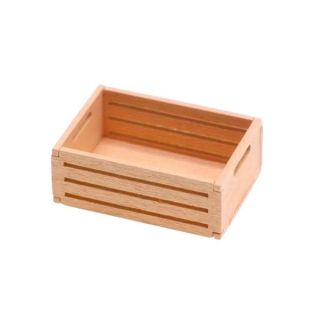 Drevená mini prepravka 2,2x4x1,5 cm - marhuľová