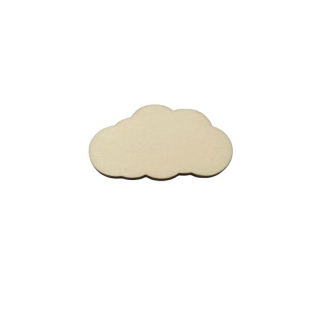 Drevený výrez obláčik 2x3,5 cm