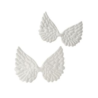 Krídla látkové glitrované 7,5x4,5 cm - 10 ks