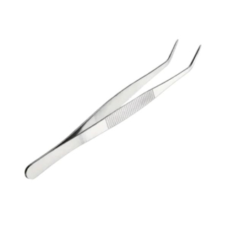Pinzeta kovová zahnutá 25 cm - 1 ks