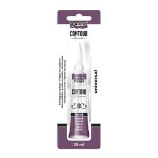 Kontúra na sklo Pentart 20 ml trblietavá balklažán