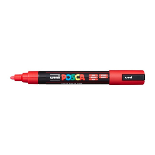 Uni Posca fixka PC-5M, 2,5mm, červená