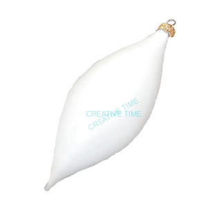 Plastový cencúľ bacuľatý biely 17 cm