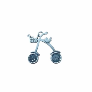 Prívesok strieborný bicykel
