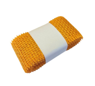 Vrecovina - juta stuha 5,5 cm - 3 m oranžová