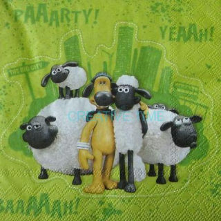 Servítka detská Shaun the sheep