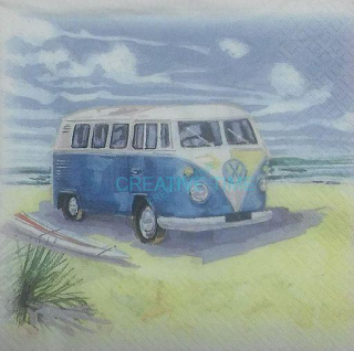 Servítka retro autobus