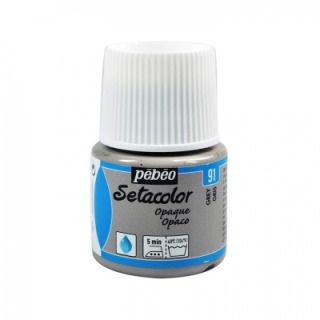 Farba na textil Setacolor Opaque 45 ml, 91 grey